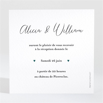 Carton d'invitation mariage réf. N3001795