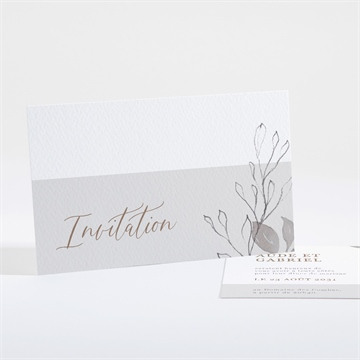 Carton d'invitation mariage réf. N161242