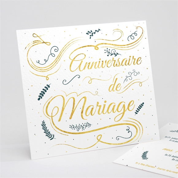 Invitation anniversaire de mariage Carte invitation fun réf.N311137
