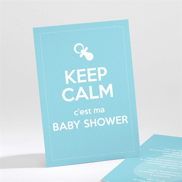 Faire-part baby shower Keep calm réf.N21184