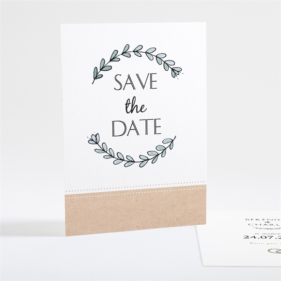 Save the Date mariage Avec programme réf.N25104