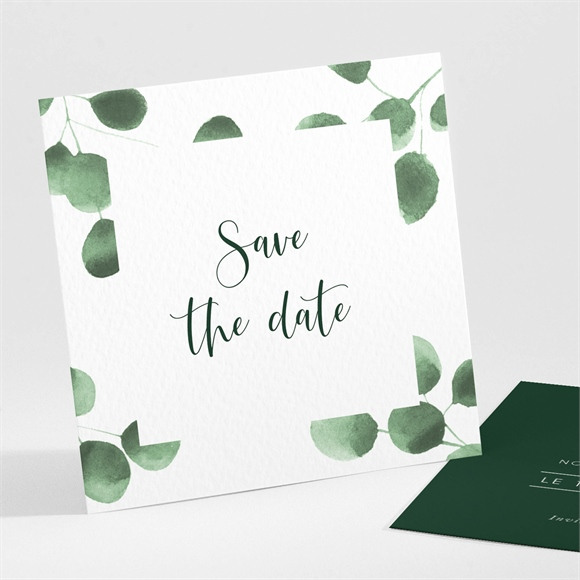 Save the Date mariage Fraîcheur végétale réf.N301206