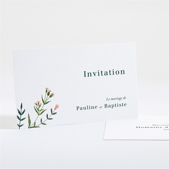 Carton d'invitation mariage Encadrés réf.N161129