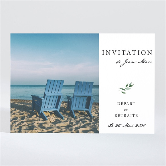Carte invitation départ à la retraite Playa! réf.N11060