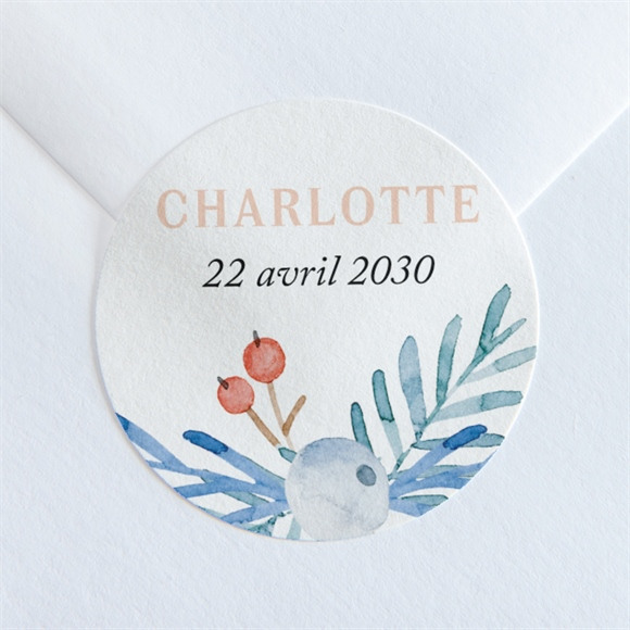 Sticker naissance Sa petite Pochette réf.N360202