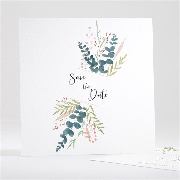 Save the Date mariage Bouquet ardent réf.N351205