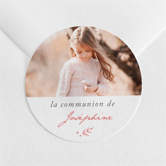 Sticker communion Cuivré végétal réf.N360472