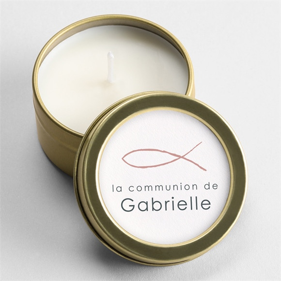 Bougie communion Jour Sacré réf.N360583