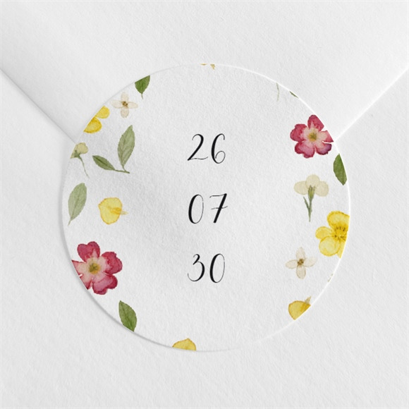 Sticker mariage Fleurs séchées réf.N360263