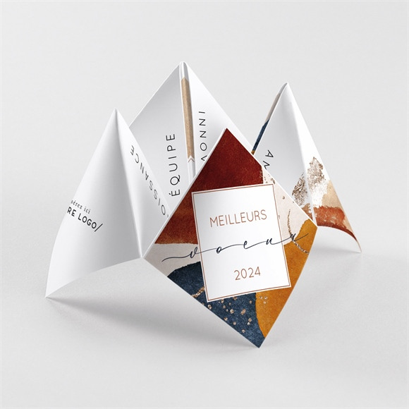 Carte de voeux Artistique origami 