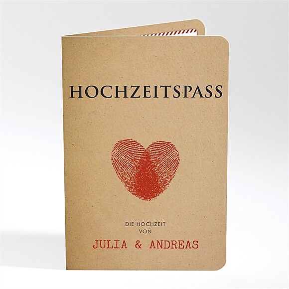 Hochzeitseinladung Hochzeitspass ref.N401893