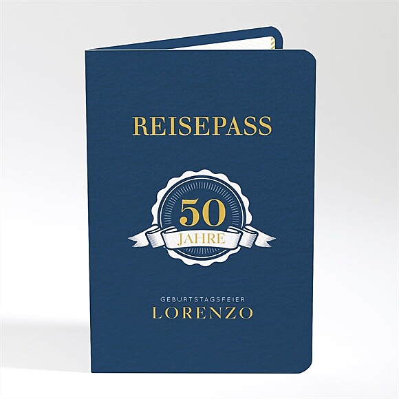 Geburtstagseinladung Reisepass zum Geburtstag 50 ref.N401924