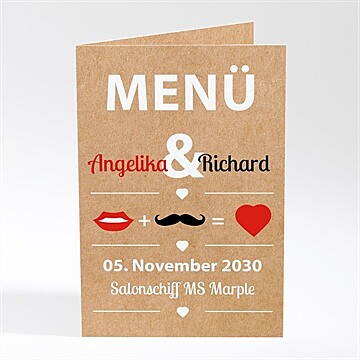 Menükarte Hochzeit Ref. N401196