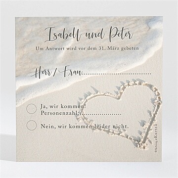 Antwortkarte Hochzeit ref. N300311
