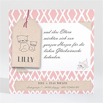 Dankeskarte Geburt ref. N300448