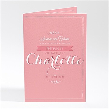 Menükarte Taufe Ref. N401455