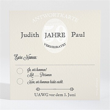 Antwortkarte Hochzeitsjubiläum Ref. N300468