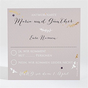 Antwortkarte Hochzeitsjubiläum Ref. N300473