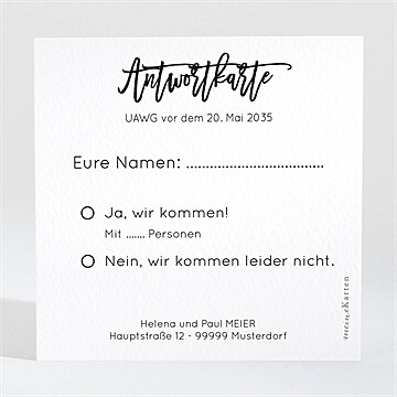 Antwortkarte Hochzeitsjubiläum Ref. N300484