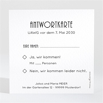 Antwortkarte Hochzeitsjubiläum Ref. N300496