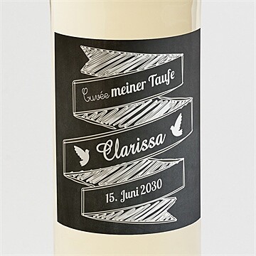 Flaschenetikett Taufe Ref. N300605