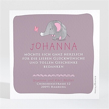 Dankeskarte Geburt Ref. N300615