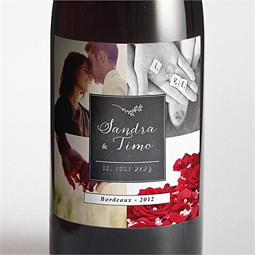 Flaschenetikett Hochzeit ref. N300688
