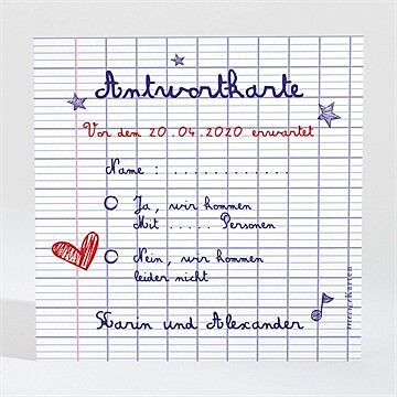 Antwortkarte Hochzeit Ref. N300726