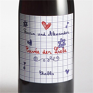 Flaschenetikett Hochzeit ref. N300727