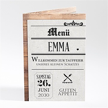 Menükarte Taufe Ref. N401681