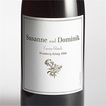 Flaschenetikett Hochzeit ref. N3001239