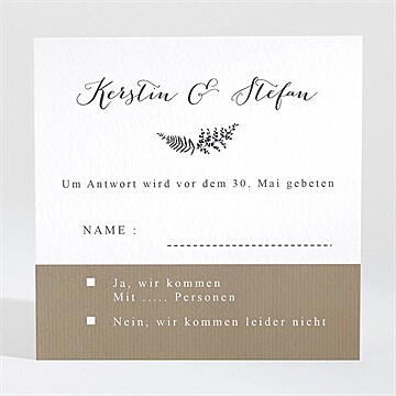 Antwortkarte Hochzeit ref. N3001298