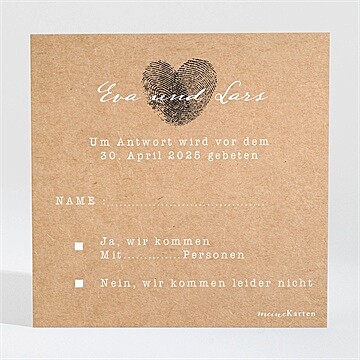 Antwortkarte Hochzeit Ref. N3001310