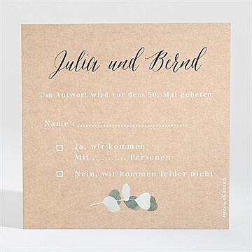 Antwortkarte Hochzeit Ref. N3001347