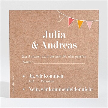 Antwortkarte Hochzeit ref. N3001360