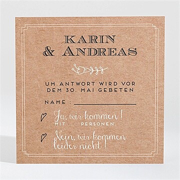 Antwortkarte Hochzeit Ref. N3001366