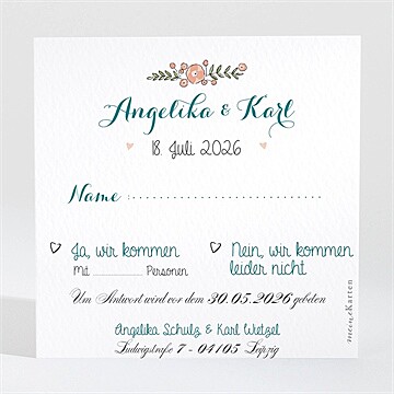 Antwortkarte Hochzeit Ref. N3001427
