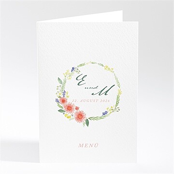 Menükarte Hochzeit Ref. N401810