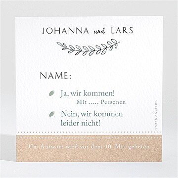 Antwortkarte Hochzeit Ref. N3001441
