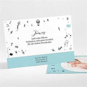 Dankeskarte Geburt Ref. N111217