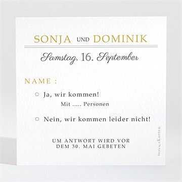 Antwortkarte Hochzeit Ref. N3001476