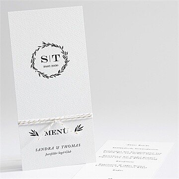 Menükarte Hochzeit Ref. N22190