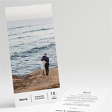 Menükarte Hochzeit Ref. N22195