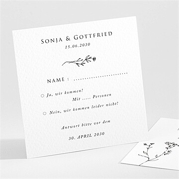 Antwortkarte Hochzeit Ref. N301101