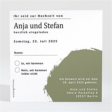 Antwortkarte Hochzeit Ref. N3001551