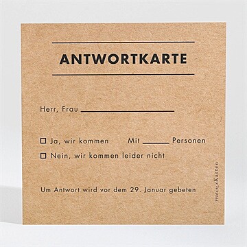 Antwortkarte Hochzeit Ref. N3001558