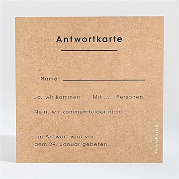 Antwortkarte Hochzeit Ref. N3001562