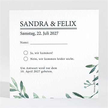Antwortkarte Hochzeit Ref. N3001567