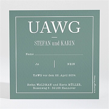 Antwortkarte Hochzeit ref. N3001586