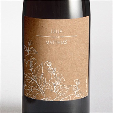 Flaschenetikett Hochzeit Ref. N3001605